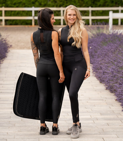 Print Sleeveless Glitter (Black)