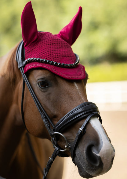 Fliegenmütze Velvet (Berry)