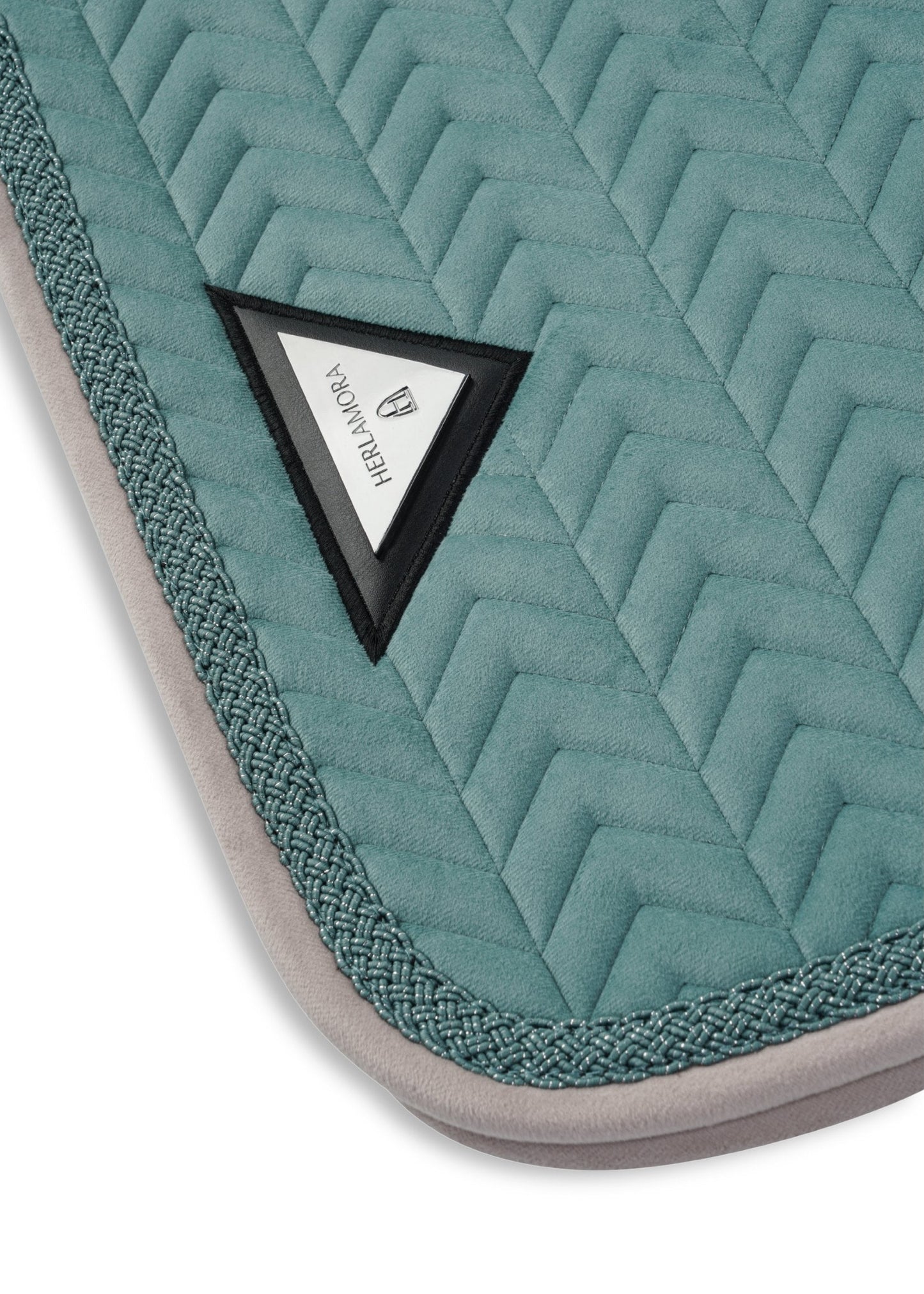 Velvet Schabracke (Dark Aqua Gray)