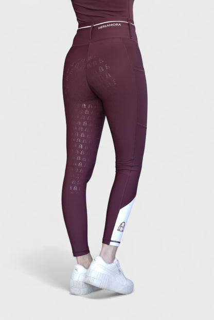 Performance Reitleggings (Burgundy)