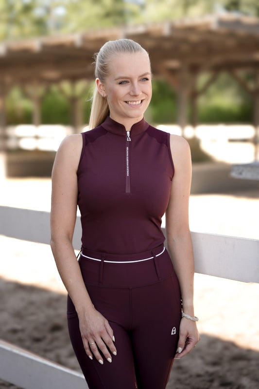 Performance Sleeveless (Burgundy)