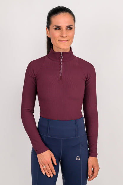 Ribbed Longsleeve (Burgundy)