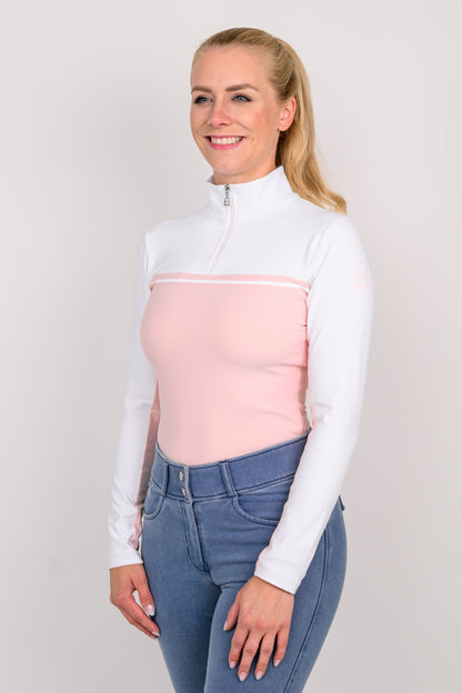 Bicolor Longsleeve (White | Dusty Pink)