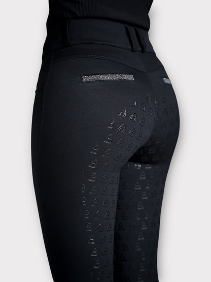 Compression Reithose Glitter (Black)