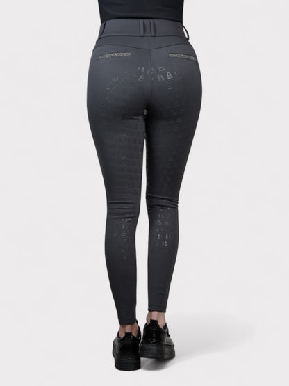 Compression Reithose Glitter (Anthrazit)