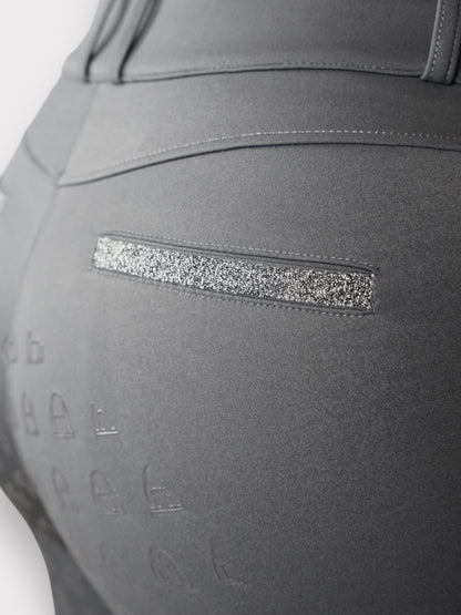 Compression Reithose Glitter (Anthrazit)