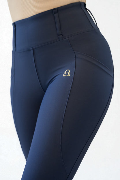 Comfort Reitleggings Kniebesatz (Navy)