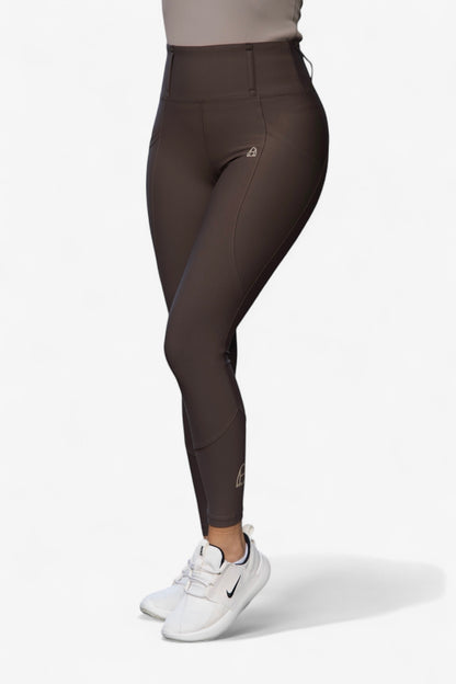 Comfort Reitleggings Kniebesatz (Chocolate)