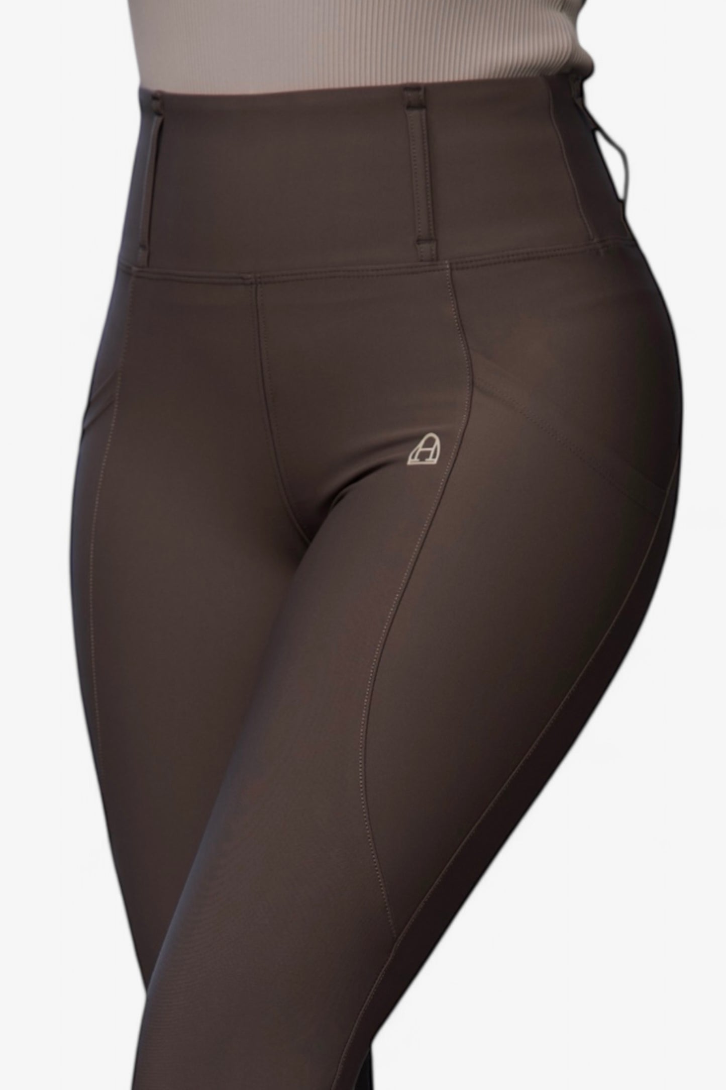 Comfort Reitleggings Kniebesatz (Chocolate)