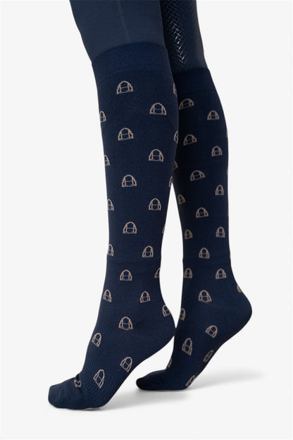 Reitsocken Icons (Navy I Sand)