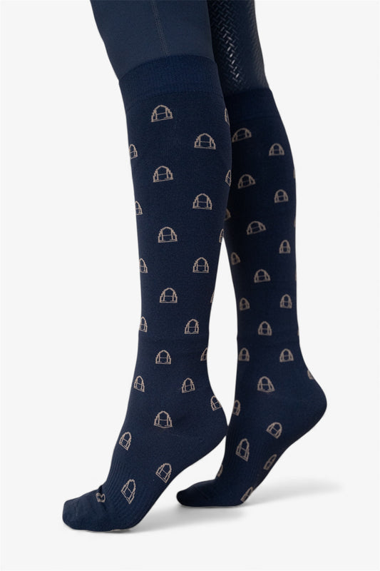Reitsocken Icons (Navy I Sand)