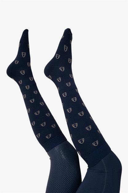 Reitsocken Icons (Navy I Sand)