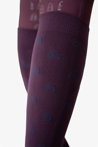 Reitsocken Icons (Burgundy I Navy)
