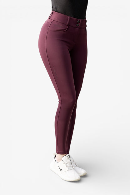 Compression Reithose Glitter (Burgundy)