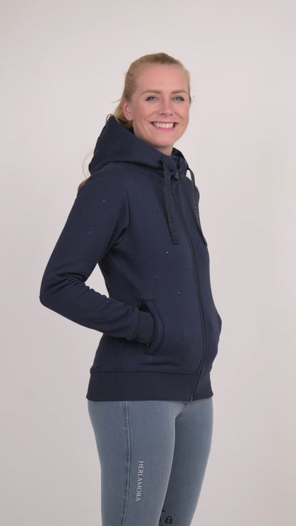 Aveline Rhinestone Jacke (Navy)