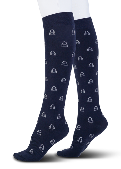 Reitsocken Icons (Navy)